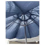 Navy Blue Patio Umbrella - Freestanding with Base