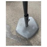 Navy Blue Patio Umbrella - Freestanding with Base