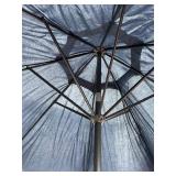 Navy Blue Patio Umbrella - Freestanding with Base