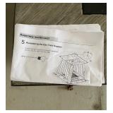 Tile-Top Gas Fire Pit Table - Black Wood Base