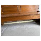 Oak Storage Bench/Pew With Lift-Top Lid