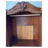 Broyhill Armoire Wardrobe with Carved Crest - Two Doors