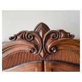 Broyhill Armoire Wardrobe with Carved Crest - Two Doors