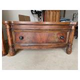 Broyhill Armoire Wardrobe with Carved Crest - Two Doors