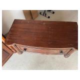 Broyhill Armoire Wardrobe with Carved Crest - Two Doors