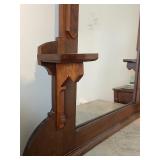 Antique Marble-Top Dresser with Mirror