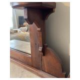 Antique Marble-Top Dresser with Mirror