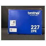 2x Brother TN227 Black Toner Cartridges - 3,000 Page Yield (2PK)