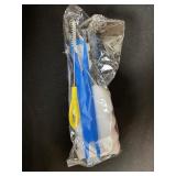 2x Red Glass Lantern Jars with Yellow Daisy Accents