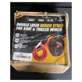Tusor Double-Layer Winch Strap 2 in x 20 ft for Boat & Trailer Winches