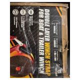 Tusor Double-Layer Winch Strap 2 in x 20 ft for Boat & Trailer Winches