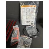 3x Red Rails - Hardware Kit with Cables and Instructions