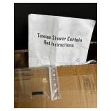 Tension Shower Curtain Rod - Black, Adjustable