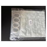 2x Grey Grid Panels with 5 Oval Hanging Loops