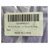 Blivonta Purple Fluffy Area Rug - Baby Nursery Decor