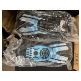 Snorkel Mask Kit with Neon Frame and Blue Accessories