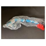 Snorkel Mask Kit with Neon Frame and Blue Accessories
