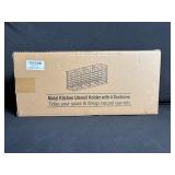 Metal Kitchen Utensil Holder With 4 Sections