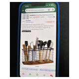 Metal Kitchen Utensil Holder With 4 Sections