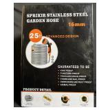 Sprikir Stainless Steel Garden Hose 16mm x 25 ft