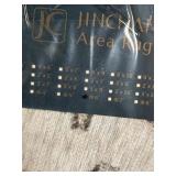 JC Area Rug - Beige/Gray Abstract Pattern