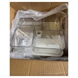 MUKAI 3-Tier Rotating Serving Tray with 8 Removable Compartments