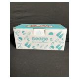 Seago Kids Goggles - White Frame with Teal Trim