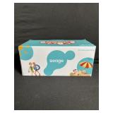 Seago Kids Goggles - White Frame with Teal Trim