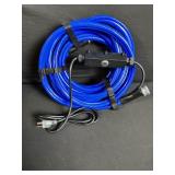 Blue Extension Cable with Inline Switch and Locking-Style Connector