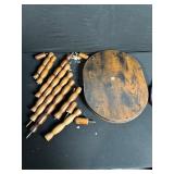 MaxSneo Assembly Kit - Round Wood Discs with Turned Spindles