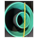 2x Foam Air Filter Cylinders - Teal Interiors