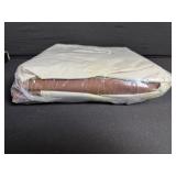 Brown Bed Cover - Beige Exterior with Brown Interior