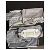 6-Piece Gray Travel Organizer Pouch Set