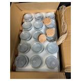 30x Mini Yogurt Jars - 30-Pack with Label Tags and String
