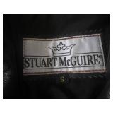 (BR1) Stuart McGuire Leather Jacket...