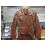 (BR1) Vintage Ohera Leather Long Co...
