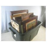 (G-1) Tote of Assorted Framed Wall ...
