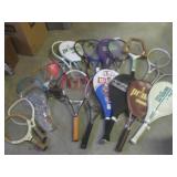 (EW4) Assortment of Tennis and Rack...