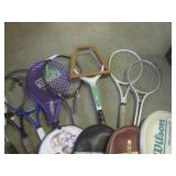 (EW4) Assortment of Tennis and Rack...