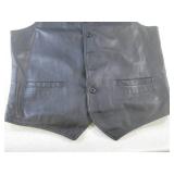 (BR1) Gino Leathers Leather Vest Si...
