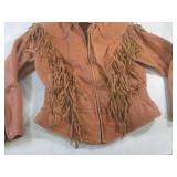 (BR1) Wilsons Leather Fringed Jacke...