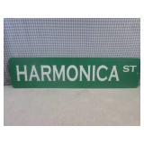 (EC1) Metal Harmonica St. Sign One-...