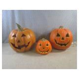 (BS) 3 Lightup Pumpkins 1 Electric ...