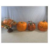 (EW2) 4 Pumpkin Decor Figures...