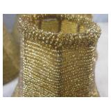 (EC1) Set of 6 Vintage Gold Glass B...