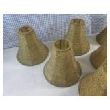 (EC1) Set of 6 Vintage Gold Glass B...