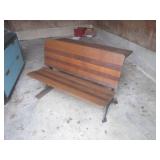 (UD1) Antique Wood and Cast Iron Do...