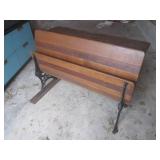 (UD1) Antique Wood and Cast Iron Do...