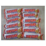 (B-2) 12 Payday Candy Bars Past Dat...