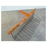 Wolverine 3 Point Tine  Beach Comb/ Yard Rake 60"